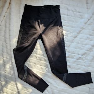 Athletic Works Womens Fleece-Lined Reflective Adjustable Workout Leggings, S 4/6